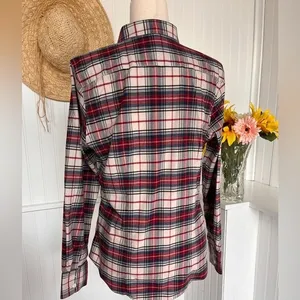 L.L. Bean Women's Scotch Plaid Flannel Shirt thumbnail 2
