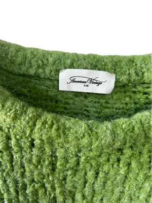American Vintage Women's Zolly Jumper Wool Sweater in Spring Green Size XS/S thumbnail 6