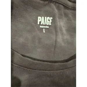 Paige‎ gray white tie dye tee shirt womens L thumbnail 6