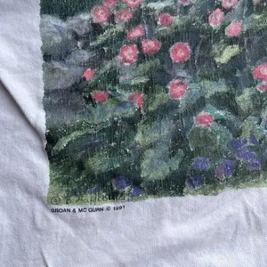 Vintage Groan & mc gurn women’s Boston Flower Shirt Single Stich USA Made Sz L thumbnail 2