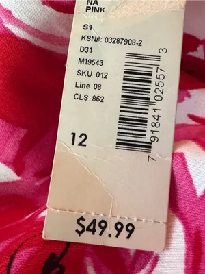 B. Smart Pink Floral Midi Dress nwt 12 thumbnail 8