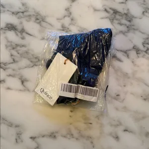 NWT QUINCE Navy Blue Italian High-Leg Bikini Bottom Sz S 💙 thumbnail 8