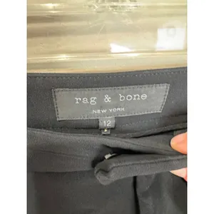 Rag‎ & Bone Platini Leather Trimmed Black Pants Sz 12 thumbnail 8
