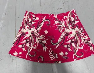 Vintage Jantzen Pink Floral Paisley Swim Skirt Mini Skirt Made in USA Medium thumbnail 1