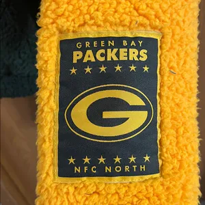 Green Bay Packers NFL Full Zip Sherpa Hoodie‎ NWOT Small thumbnail 5