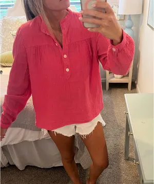 J crew pink blouse   thumbnail 1