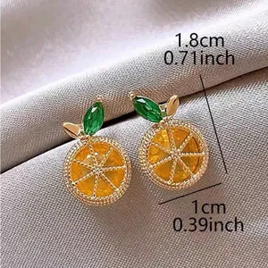 Lemon Earrings Gold thumbnail 7