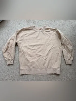 lululemon athletica women’s Crewneck Sweatshirt in Pale Beige thumbnail 2