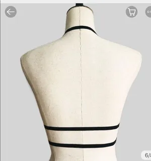 Caged Soft Harness Black New thumbnail 3