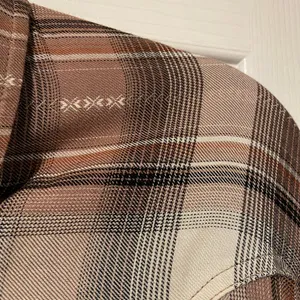 Jane & Delancey Size S Brown Plaid Flannel Western Pearl Snap Front Shirt thumbnail 3