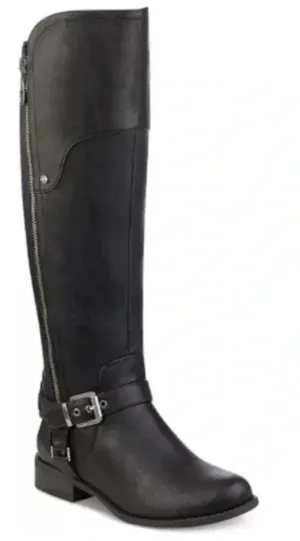 G by Guess Harson‎ Knee High Black Zipper Boot Sz 6.5M EUC! thumbnail 1