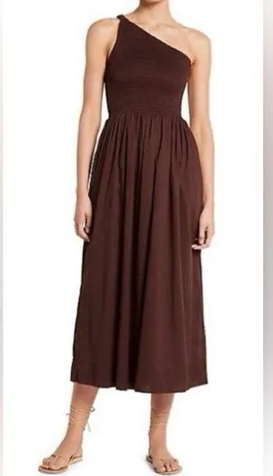 Faithfull the Brand One Shoulder Khalani Midi Dress thumbnail 1