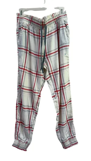 Aerie Women Red Gray Plaid Pajama Jogger Pants Sleepwear 4216-125 Small NEW thumbnail 1