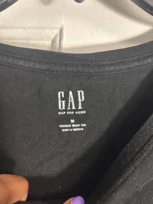 Gap Gap For Good Vintage Wash Tee Black Size M thumbnail 3