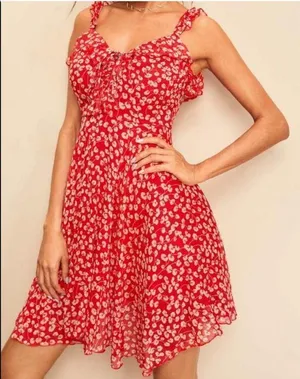 ✨HP✨Ditsy Floral Tie Neck Ruffle Trim Cami Dress✨ thumbnail 8