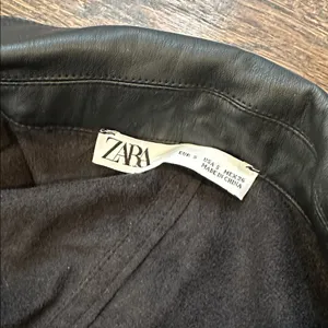 Gold Button Leather Zara Dress thumbnail 6