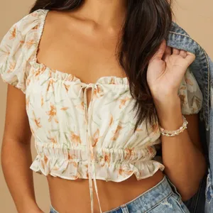 NEW Altar’d State Floral Puff Sleeve Top Plus Size XXL NWT thumbnail 1