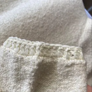 Anthropologie Valeria cream knit relaxed fit textured pullover sweater thumbnail 7