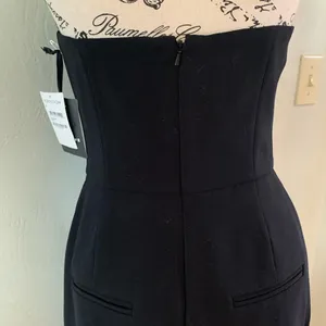 Trouve NWT strapless jumpsuit Size S Black thumbnail 6