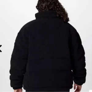 Columbia Ruby Falls Novelty Jacket Black Doodle Sherpa Coat 450 Down Fill NEW thumbnail 2