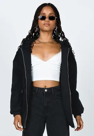 Princess Polly Florida Jumper in Black Size 8 thumbnail 1