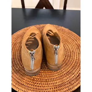 Free People Tan‎ Suede Caged Ankle Boots Pointed Toe Strappy Booties Size 38 thumbnail 5