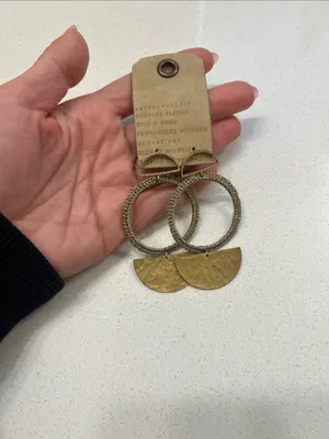 NWT Anthropologie Caitlyn Crocheted Drop Earrings thumbnail 4