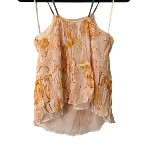ANTHROPOLOGIE HD In Paris Joselyn Chiffon Watercolor‎ Floral Cami Blouse Small thumbnail 4