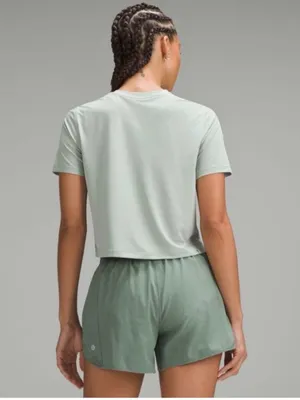 Lululemon Ultralight Waist-Length T-Shirt Jade Gray Size 2 thumbnail 2
