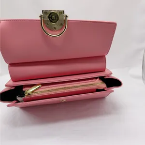 Womens Satchel Handbag Pink Quiet Luxury Coquette Office Chic Wedding Party thumbnail 9