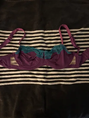 Unveiled Purple & Teal Bra 34DDD thumbnail 2