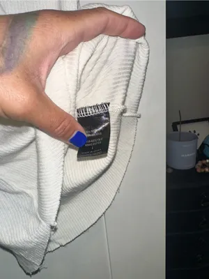 Vici Off White Ribbed Raw Edge Bottom Tank $44 MSRP thumbnail 5