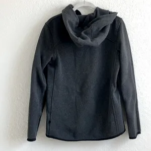 Lululemon Dark Gray Quarter Zip Fleece Pullover Size 4 with hood thumbnail 5