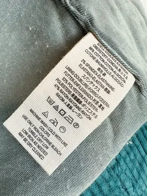 Free People Teal Corduroy Cropped Moto Jacket Size XS thumbnail 9