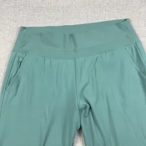 Athleta Venice Pants Womens XL Teal Green High Rise Wide Leg Stretch Pull On thumbnail 6