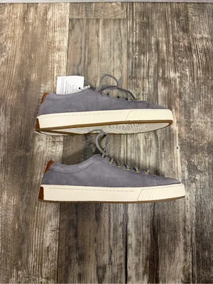 Sperry Gray Suede Low-Top Sneakers with Brown Heel Accent thumbnail 11