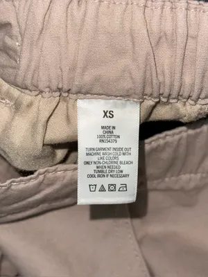 Aeropostale Parachute Cargo Pants Khaki Baggy Streetwear XS Y2K Gorpcore Strappy thumbnail 8