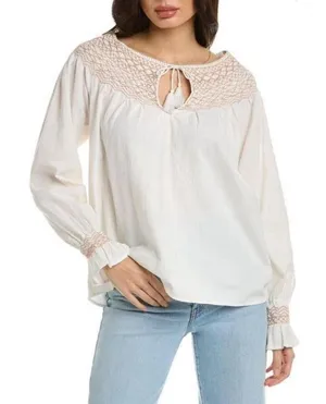 FAHERTY‎ Laura Smocked Peasant Top thumbnail 1
