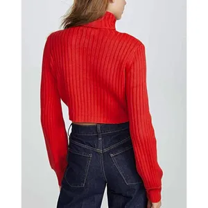 Tiger Mist Cropped Turtleneck Sweater thumbnail 2