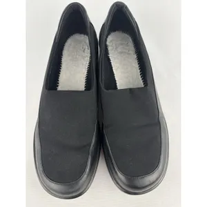 Keds Black Loafers Comfort Dress Shoes Slip On Soft Fabric Stretch‎ Womens 7.5 thumbnail 5