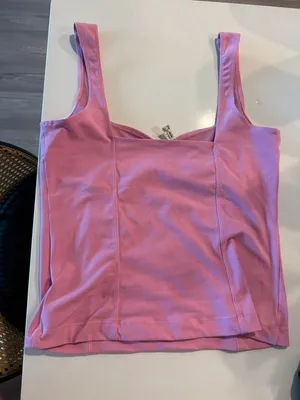 Free People Somewhere Sometime Pink Tank thumbnail 3