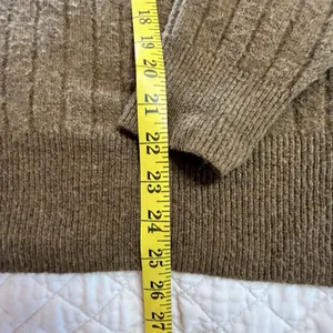 Madewell Bowden Sweater Womens Size L Brown Henley Wool Alpaca thumbnail 2