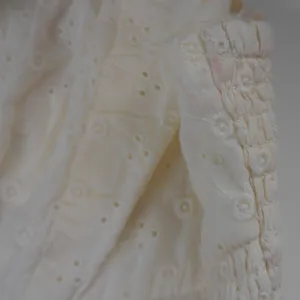 Sim & Sam Ivory Eyelet Smocked Tiered Midi Dress L NWT‎ Cottagecore Prairie Boho thumbnail 10