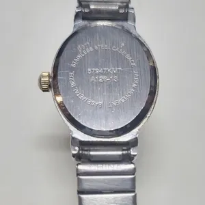 Vintage Two Tone Quartz Stretch Watch Japanese Movement thumbnail 5