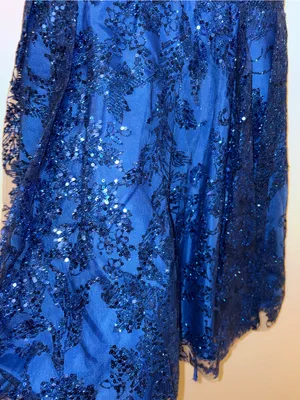 NWT Blondie Nites Womens Size 3 Royal Blue Sequin Corset Lace Up Party Dress thumbnail 6