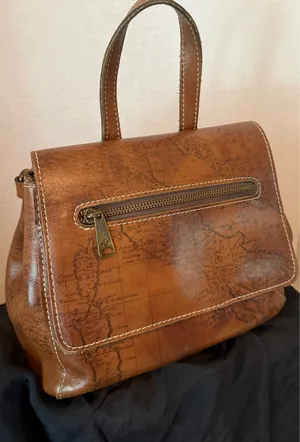 Patricia Nash Convertible, Backpack / Top Handle Bag, Map Print thumbnail 8