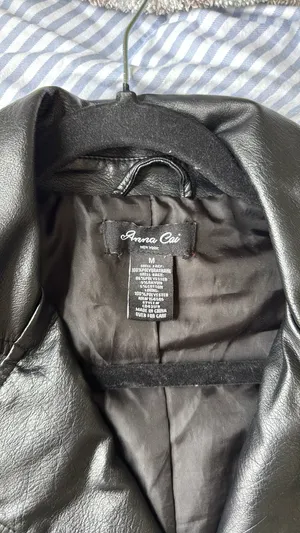 Leather Jacket Black Size M thumbnail 2