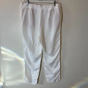 J.‎ Jill Love Linen White Straight Leg Pull On Pants Size Medium thumbnail 5