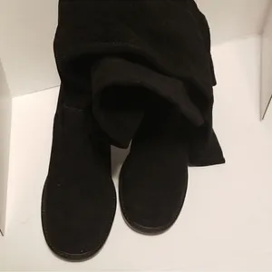 Kelsi Dagger OTK Logan Black Suede Anthropologie Chunky Soles Size 6.5. ‎ B87 thumbnail 6