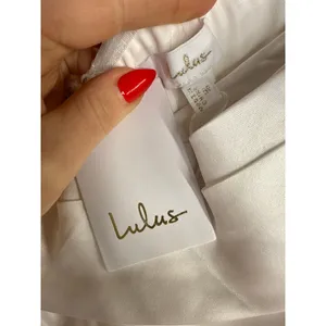 NWT Lulus Extraordinary Vow White Off-the-Shoulder Maxi Dress with Pockets Sz M thumbnail 8